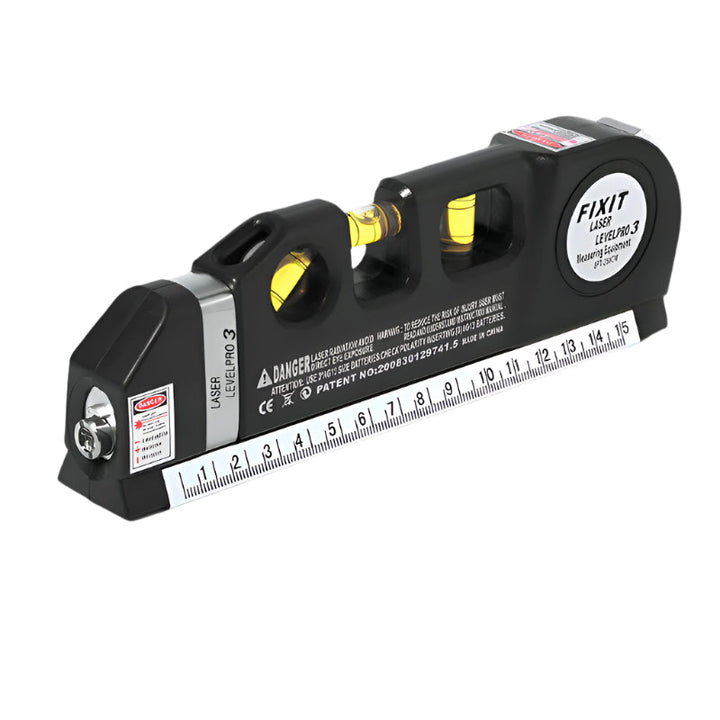 in-1 Tool – Laser Level with Ruler, Level, and Protractor Bowlift