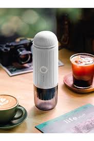 Self-Heating Portable Electric Espresso Machine with USB-C Charger For Ground Coffee & NS Capsules Bowlift