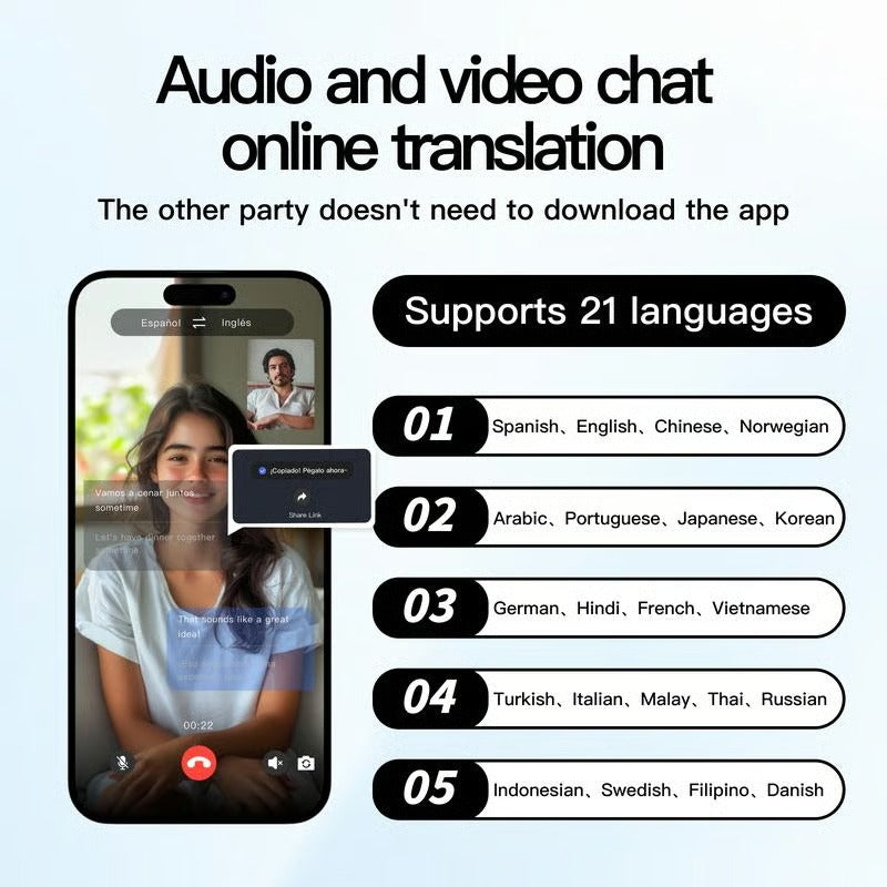 BowLift | Smart Translation Glasses | AI Real-Time Voice Translator | Bluetooth 5.4 with Open-Ear Speakers