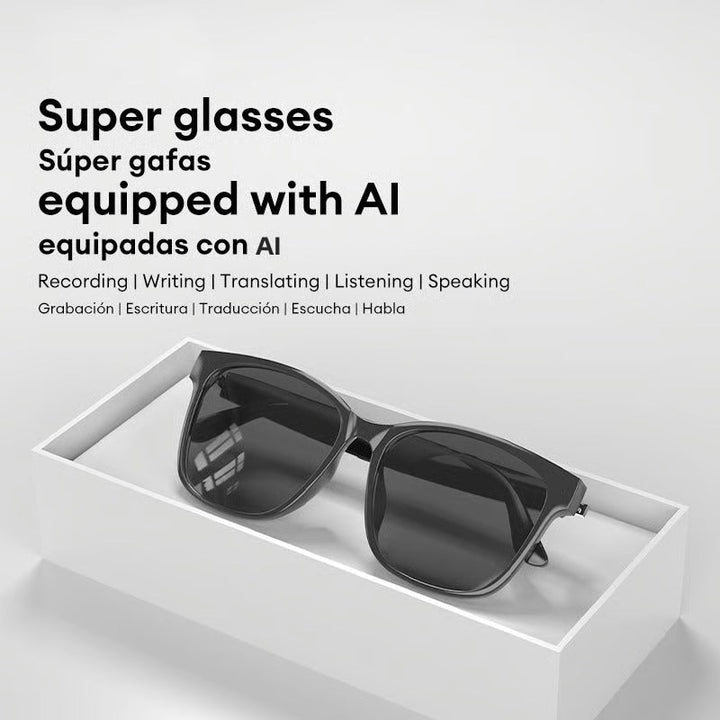 BowLift | Smart Translation Glasses | AI Real-Time Voice Translator | Bluetooth 5.4 with Open-Ear Speakers