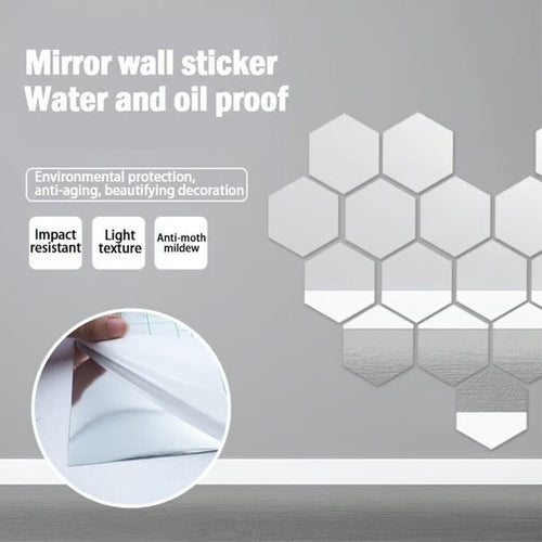 BowLift | Flexible Mirror Sheets | Shatterproof PET Wall Mirror | Peel & Stick Design | Lightweight & Safe