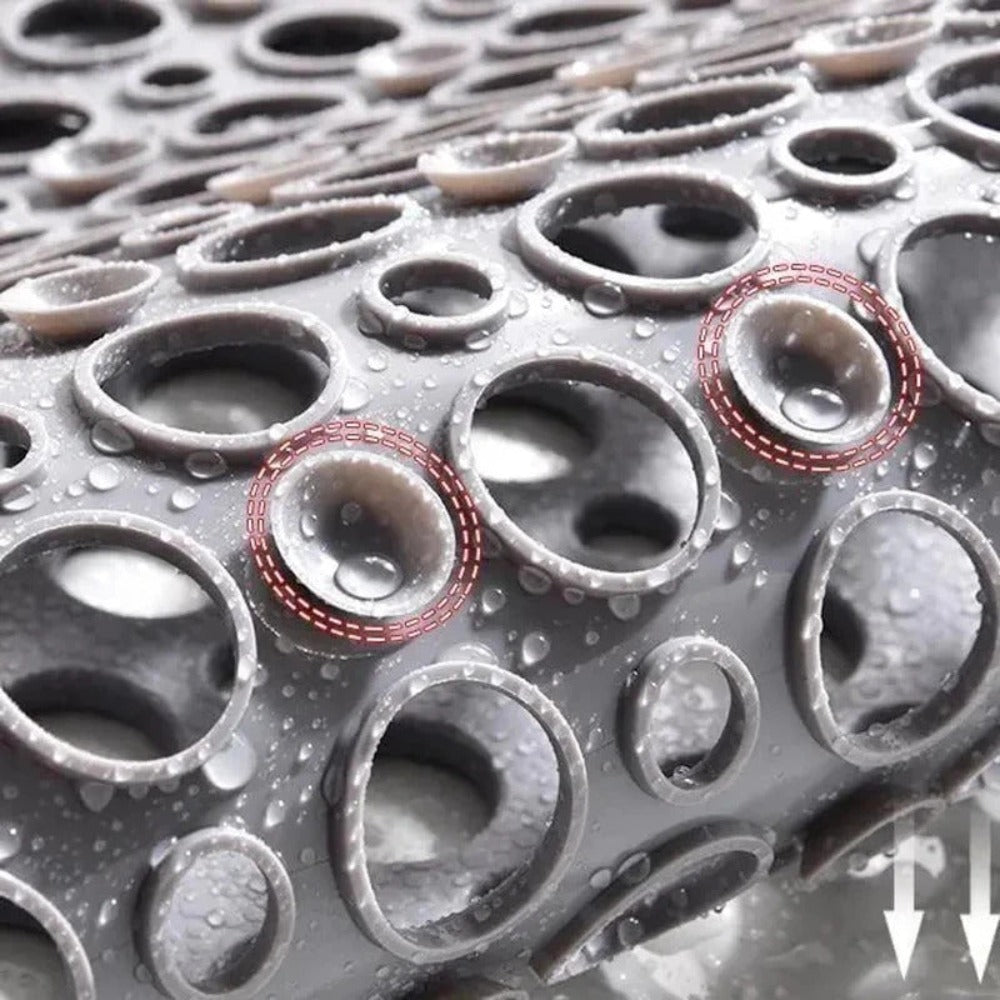 BowLift | AquaGuard | Non-Slip Shower Mat with Anti-Skid Grip & Quick Drainage