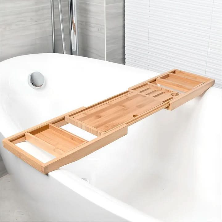 BowLift | BambooBliss – extendable bath caddy