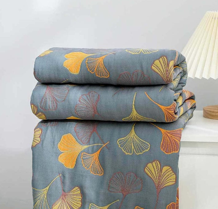 BowLift | Ginkgo Leaf Throw Blanket