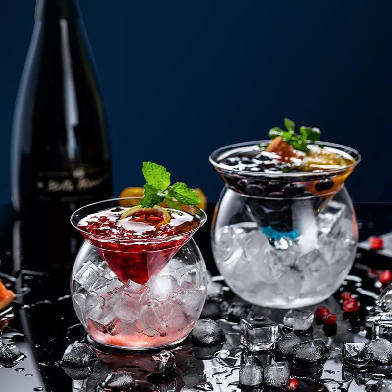 BowLift | Crystal Iced Cone Cocktail Glass