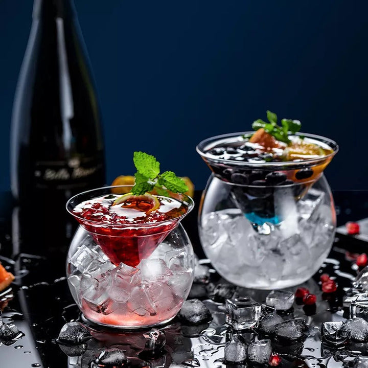 BowLift | Crystal Iced Cone Cocktail Glass