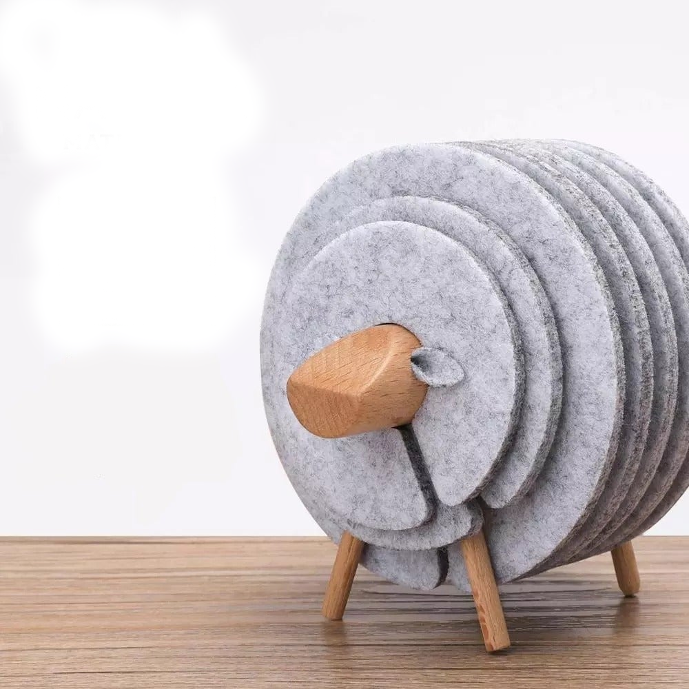 BowLift | Insulated Non-Slip Sheep Coaster Set