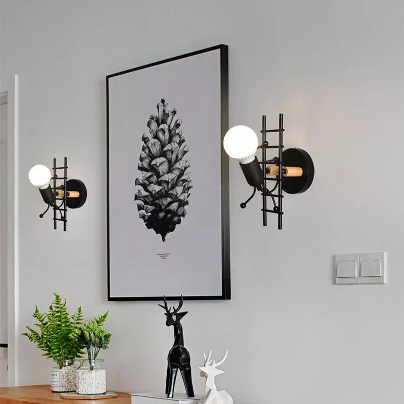 Mini Man Robot Art Wall Lamp | Bowlift