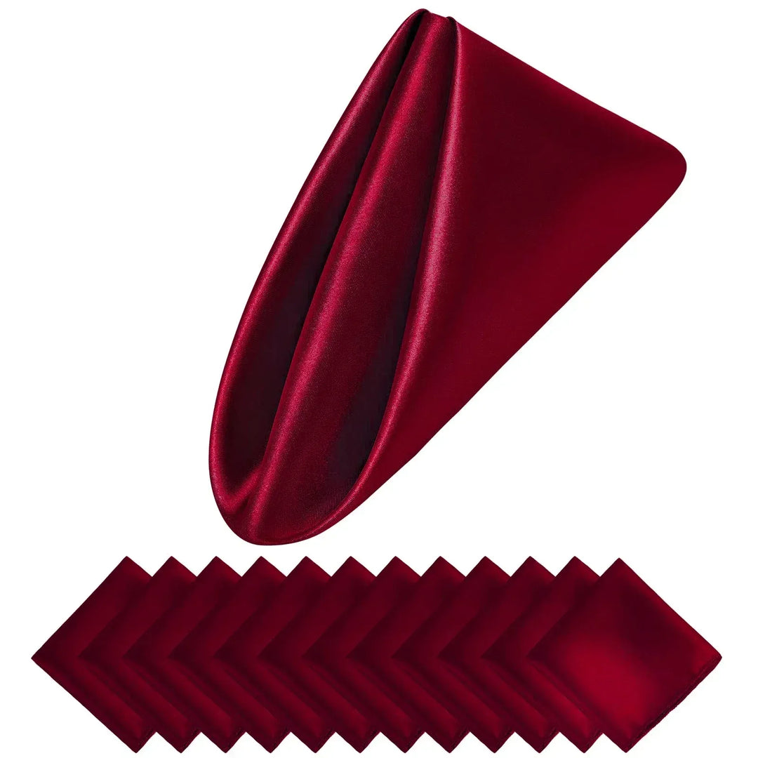 BowLift | Set of 12 Satin Napkins Pattern Luxurious Table Decoration