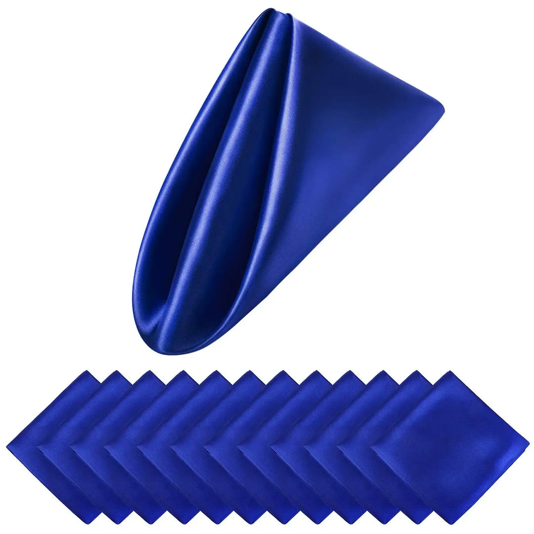 BowLift | Set of 12 Satin Napkins Pattern Luxurious Table Decoration