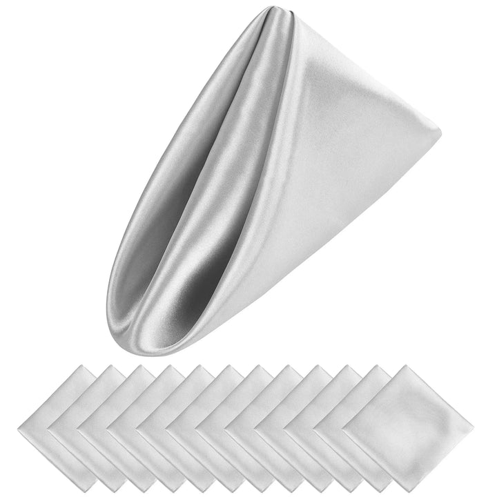 BowLift | Set of 12 Satin Napkins Pattern Luxurious Table Decoration