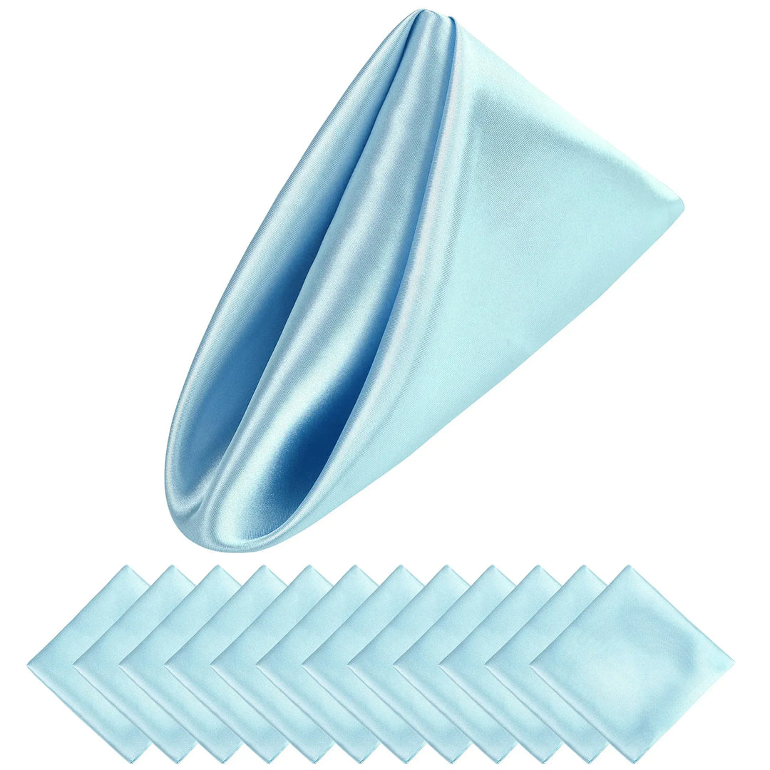 BowLift | Set of 12 Satin Napkins Pattern Luxurious Table Decoration