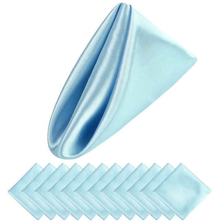BowLift | Set of 12 Satin Napkins Pattern Luxurious Table Decoration