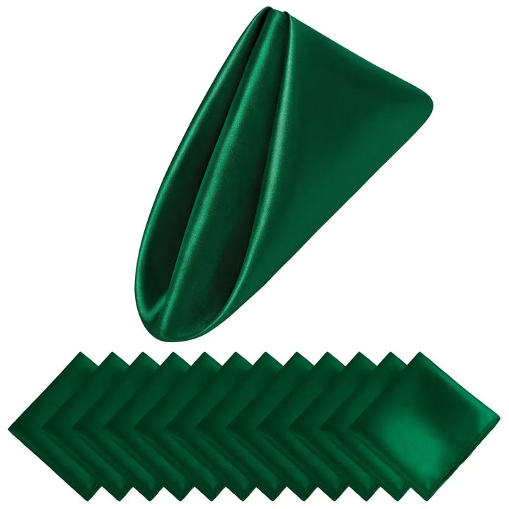 BowLift | Set of 12 Satin Napkins Pattern Luxurious Table Decoration