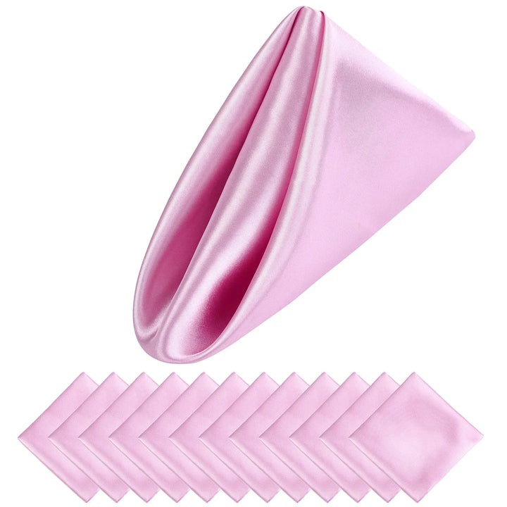 BowLift | Set of 12 Satin Napkins Pattern Luxurious Table Decoration
