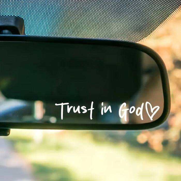 BowLift | Faith Car Sticker | Waterproof Vinyl | Inspirational Christian Quote Decal