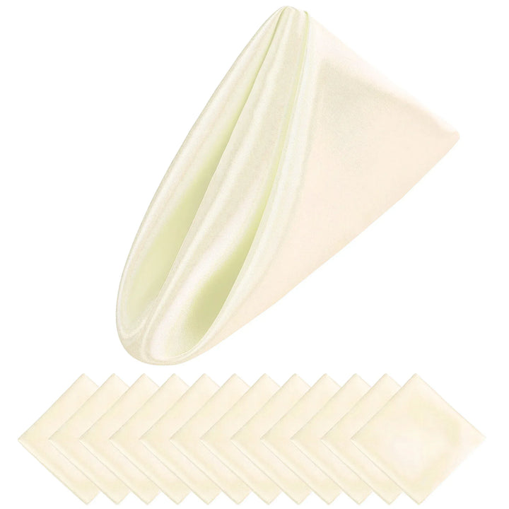 BowLift | Set of 12 Satin Napkins Pattern Luxurious Table Decoration