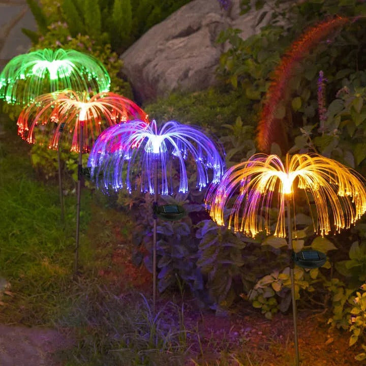 BowLift | Solar Garden Light Jellyfish – Hypnotic Color Change at Night