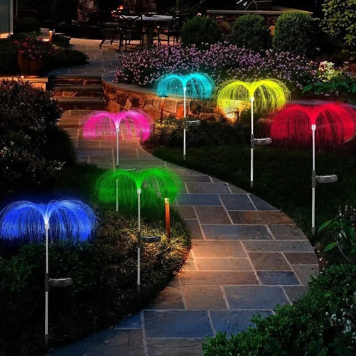 BowLift | Solar Garden Light Jellyfish – Hypnotic Color Change at Night