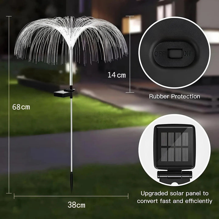 BowLift | Solar Garden Light Jellyfish – Hypnotic Color Change at Night