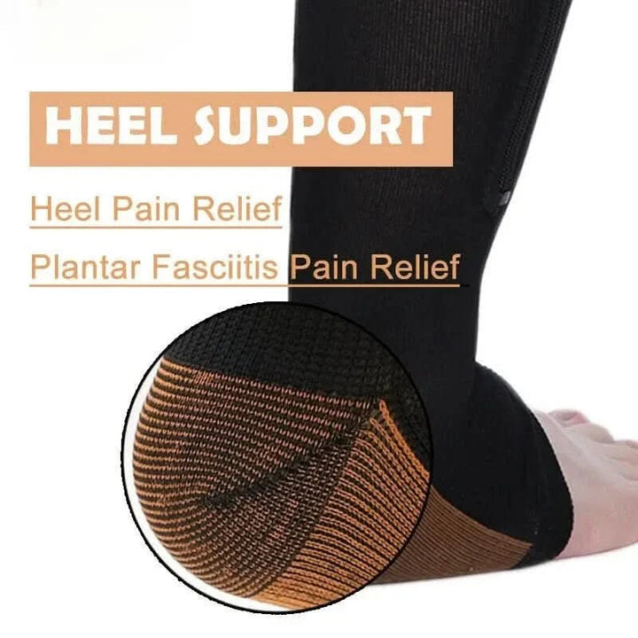 BowLift | Compression Socks with Zipper for Support and Relief