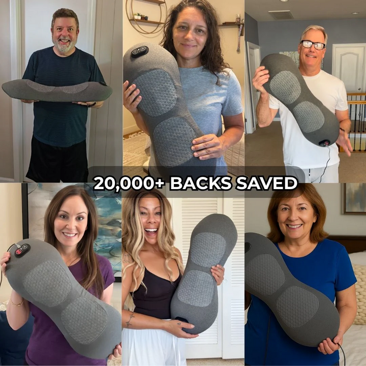 BowLift | Back Pain Massager with Heat & Vibration, Spinal Support for Sciatica Relief, Lower Back Pain & Posture Correction – 3-in-1 Home Therapy