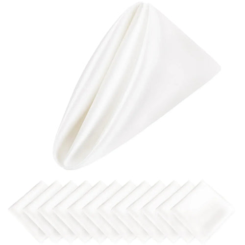 BowLift | Set of 12 Satin Napkins Pattern Luxurious Table Decoration