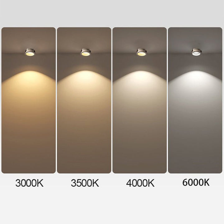 BowLift | Origo Minimalistic LED Ceiling Light - Adjustable Round Recessed Lamp