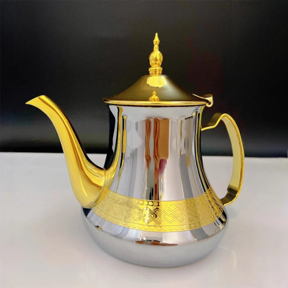 Induction Gas Arabic Style Stainless Steel Teapot Water Tea Kettle | Bowlift