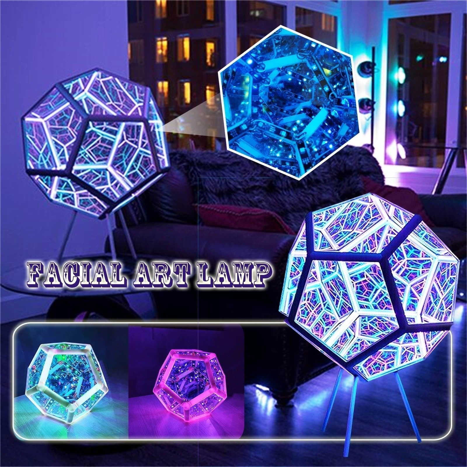 BowLift | Infinite Dodecahedron Color Art Light
