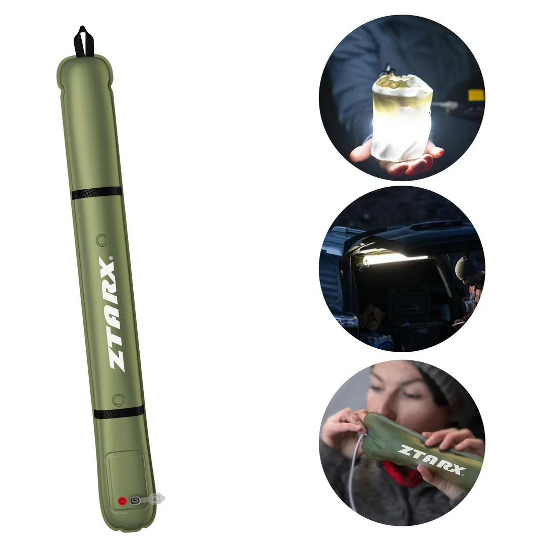 BowLift | Inflatable Solar LED Tube Light - LumiGlow Pro