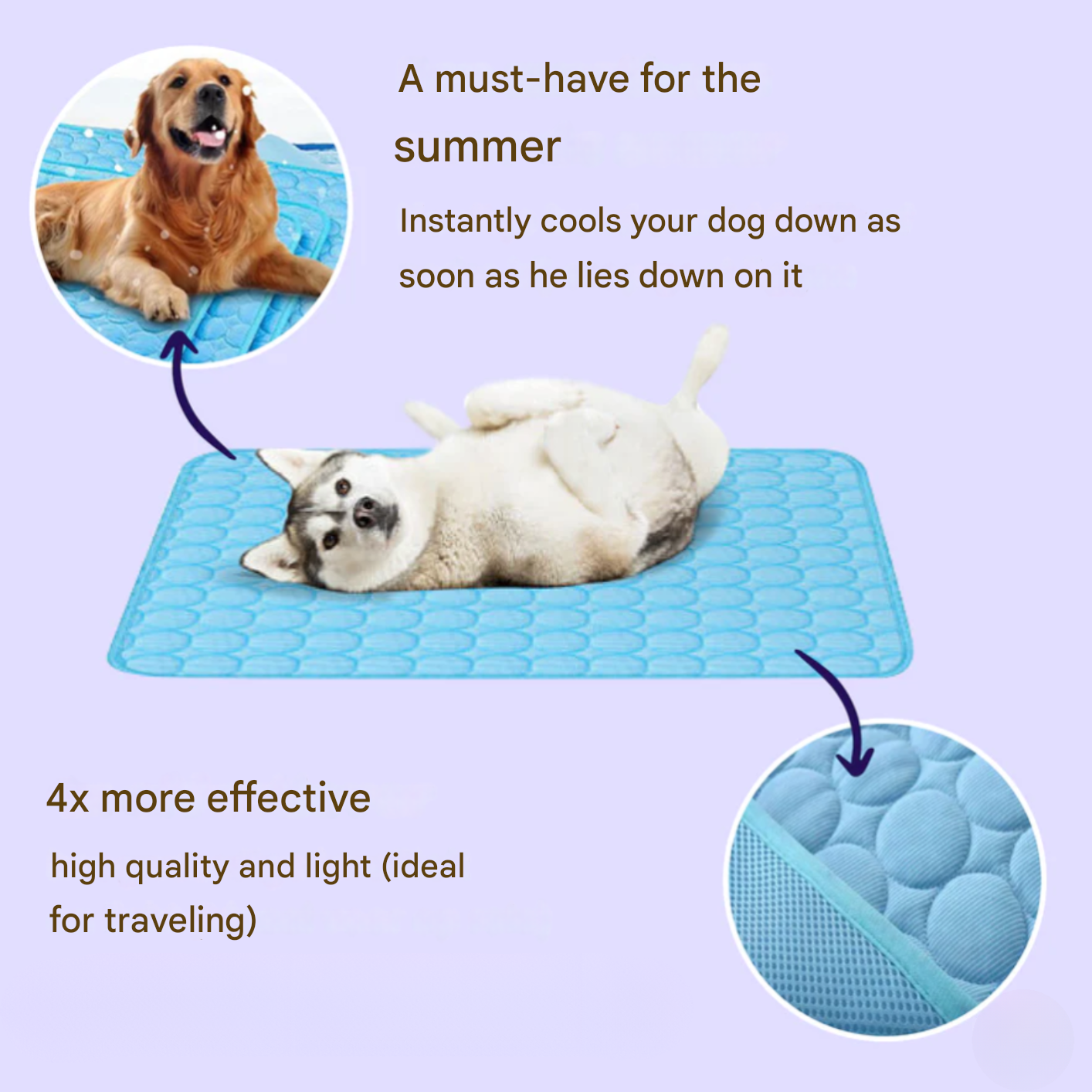 BowLift | Innovative Cooling Mat for Dogs (4x Cooling Power) - ChillComfort