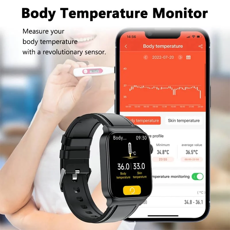 BowLift | All-in-One Health Monitoring Smartwatch with ECG & Blood Glucose Tracker