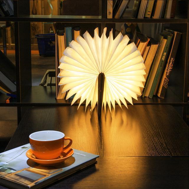 BowLift | Wood Book LED Lamp