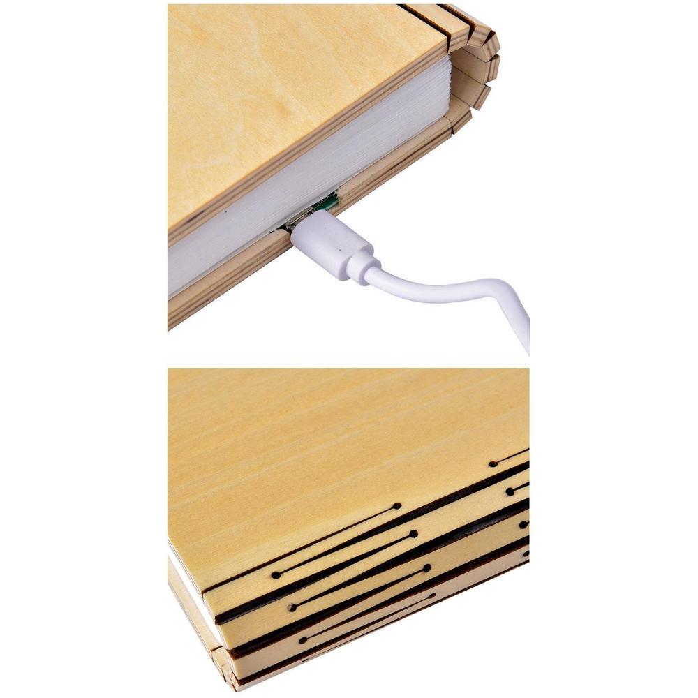 BowLift | Wood Book LED Lamp