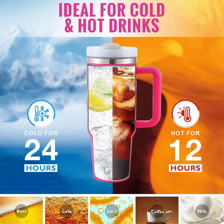 BowLift | Insulated Mug with Handle and Straw - ChillMate