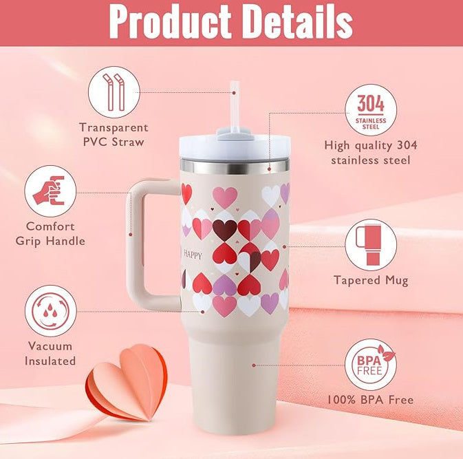 BowLift | Insulated Mug with Handle and Straw - ChillMate