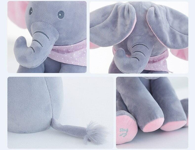 BowLift | Interactive Plush Toy Elephant Pattern with Music and Movement