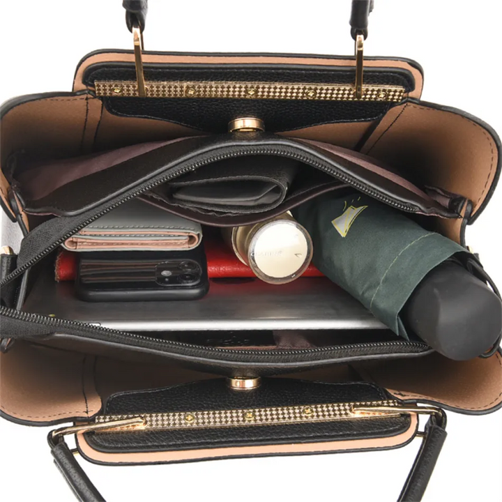 BowLift | Vivian Luxury Shoulder Bag – Elegant PU Leather Handbag with Crossbody Strap