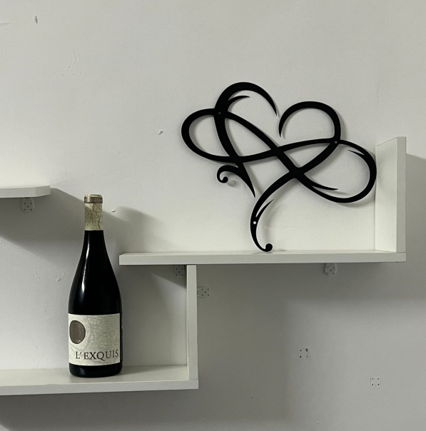 BowLift | Iron Wall Art with Infinity Heart - InfiniteHeart