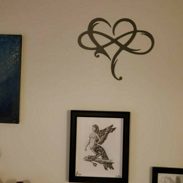 BowLift | Iron Wall Art with Infinity Heart - InfiniteHeart
