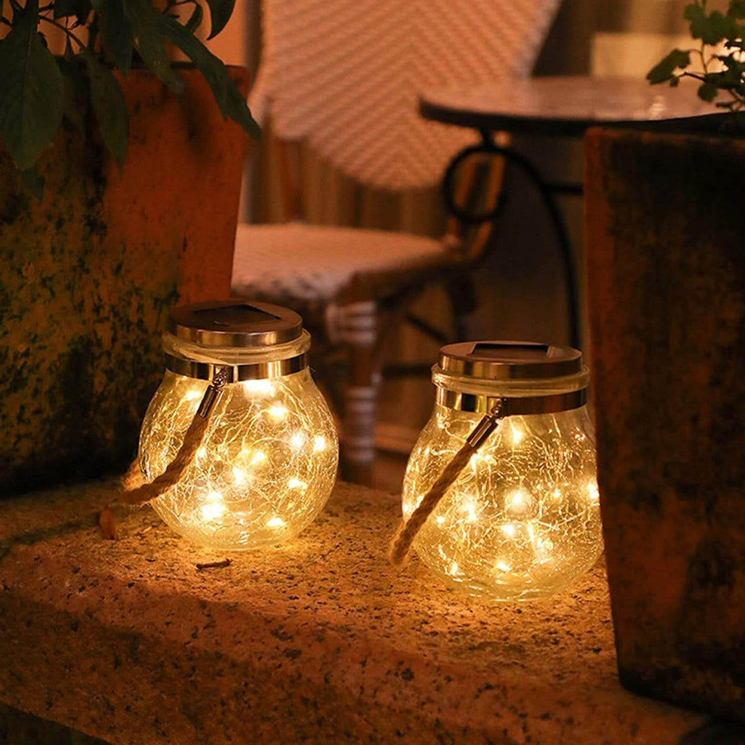 BowLift | SunGlow - Warm Solar Glass Lamp