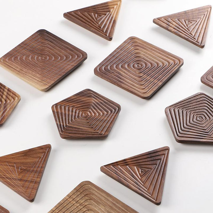 Creative Coasters – Black Walnut in Unique Shapes Bowlift