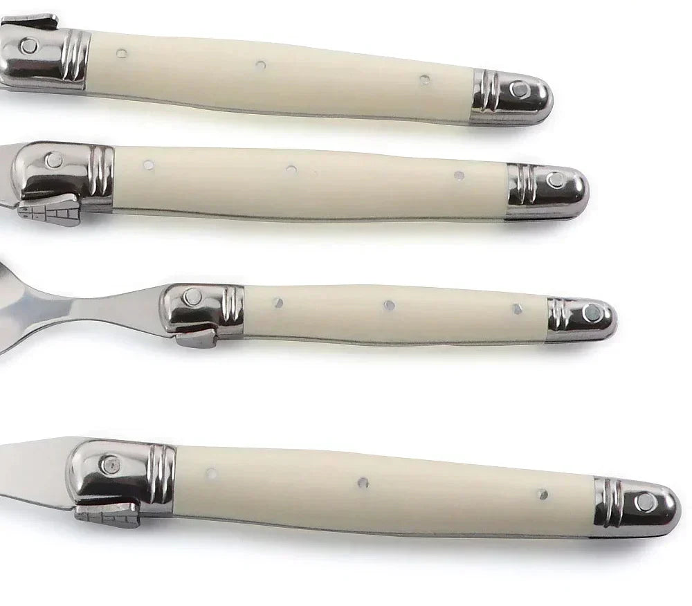 BowLift | IvoryElegance – Luxury Laguiole Cutlery Set with Timeless Style