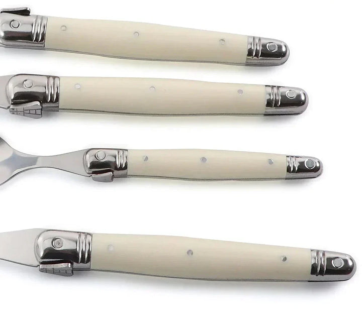 BowLift | IvoryElegance – Luxury Laguiole Cutlery Set with Timeless Style