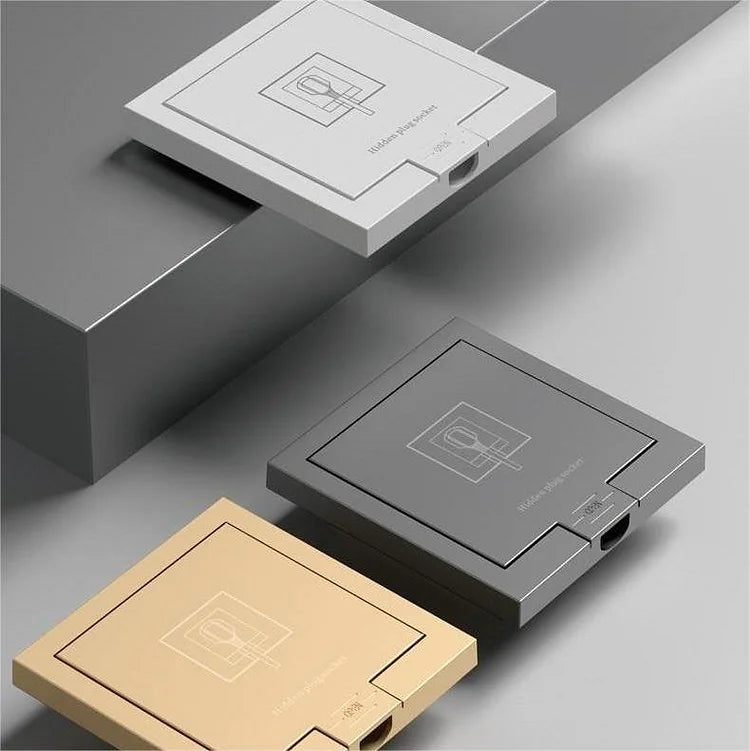 EU Hidden Socket with Five Holes, Integrated Household Wall Socket, Five Hole Panel | Bowlift