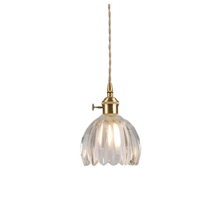 Pendant light with flower glass – Japanese design for cozy rooms | Bowlift