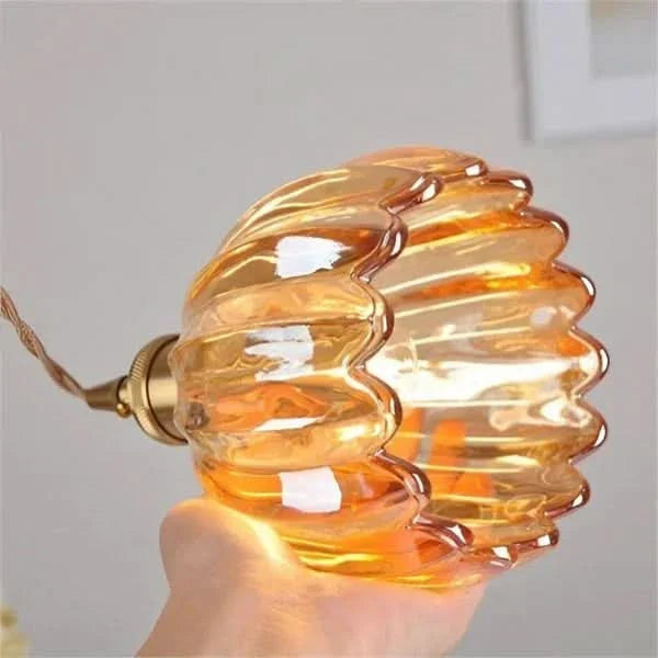 BowLift | Glass Flower Pendant Light – Japanese Style