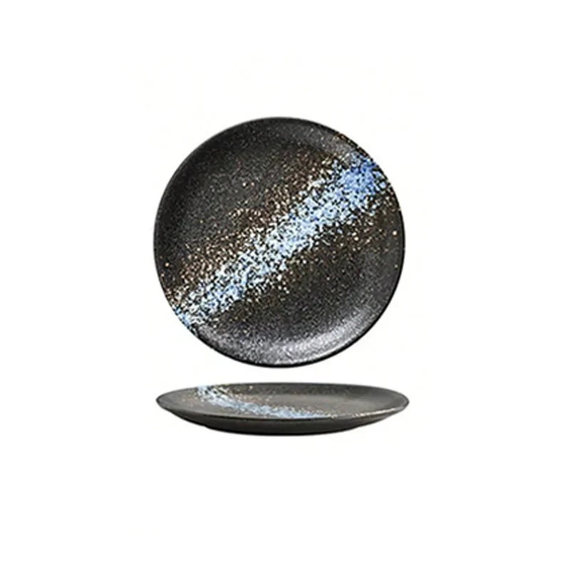 Japanese Style Ceramic Circular Dinner Plate Dessert Dish Plate | Bowlift
