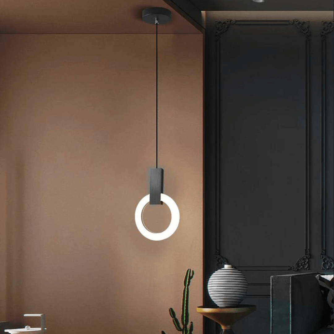 BowLift | Nordic LED Pendant Lamp Made of Wood, Round